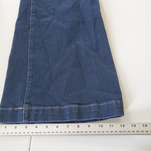 Rolla's Jeans Womens 32 Blue Denim Eastcoast Flare High Rise Organic Cotton - Picture 8 of 12